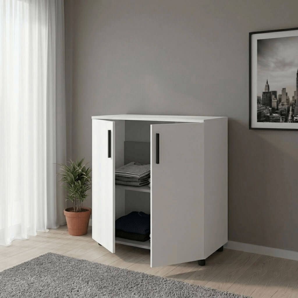 Тумба Торн Doros (Дорос) 2 ДСП 90х51,6х80 см белый 41510145 фото мебель