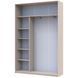 На фото наповнення шафи-купе Сіті Лайт Doros (Дорос) 2 Дзеркала 150х45х225 см кашемір