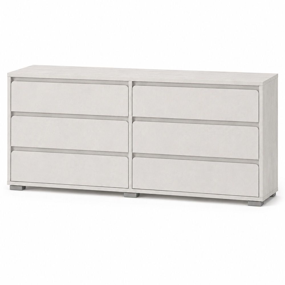 Комод на 6 ящиков LION АРТ-3 160х43х80 см бетон Style 51762 фото мебель