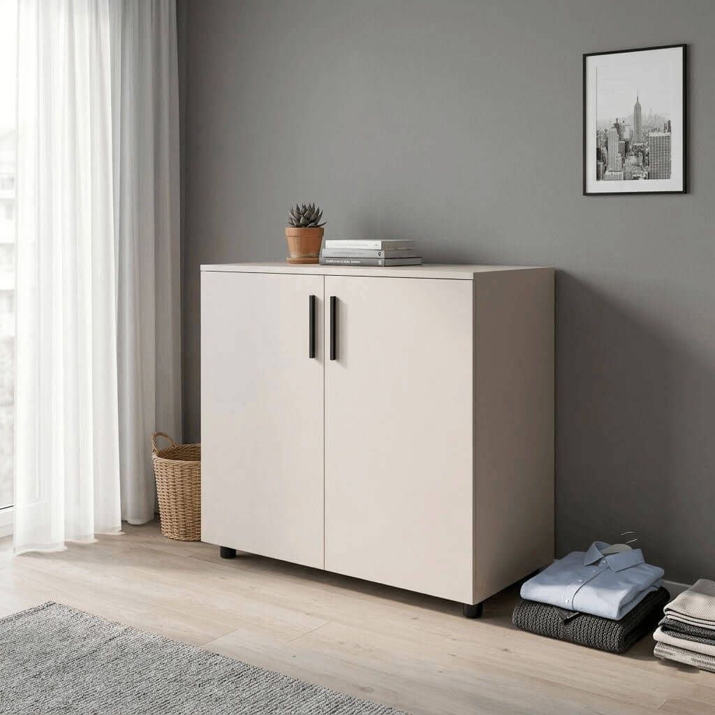Тумба Торн Doros (Дорос) 2 ДСП 90х51,6х80 см кашемір 41510151 фото меблі