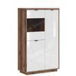 Витрина REG2D1W FORN BRW дуб делано темный / белый глянец S471-REG2D1W-DDC/BIP фото мебель
