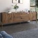 Тумба под телевизор с ящиками LION Wood с золотыми металлическими ножками 180х50х40 см дуб ливорно 18148 фото мебель