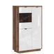 Витрина REG2D1W FORN BRW дуб делано темный / белый глянец S471-REG2D1W-DDC/BIP фото мебель