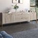 Тумба под телевизор с ящиками LION Wood с золотыми металлическими ножками 180х50х40 см 18149 фото 1