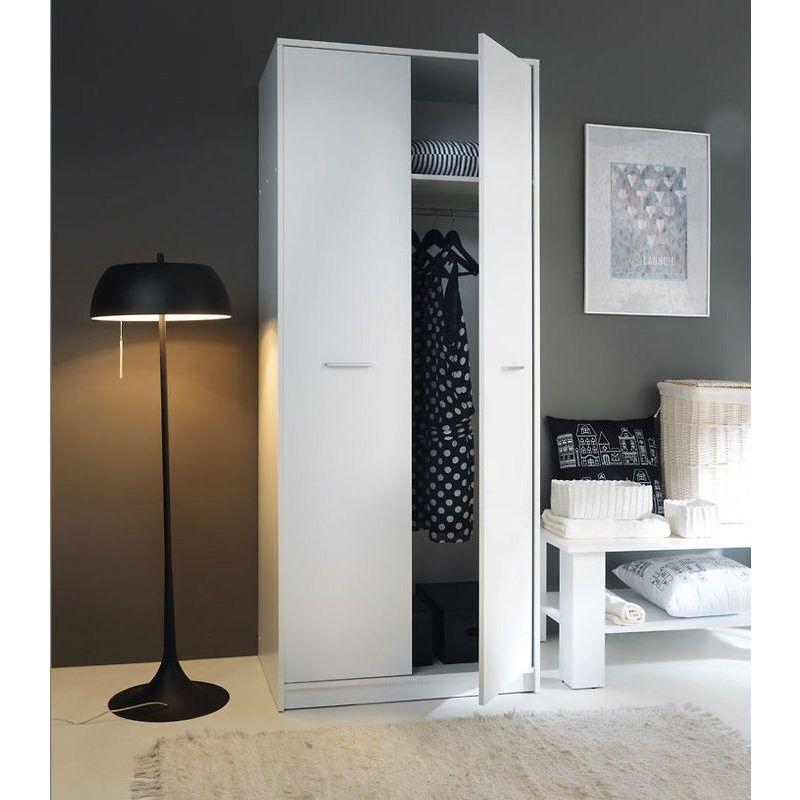 Шкаф SZF2D NEPO PLUS BRW белый S435-SZF2D-BI фото мебель