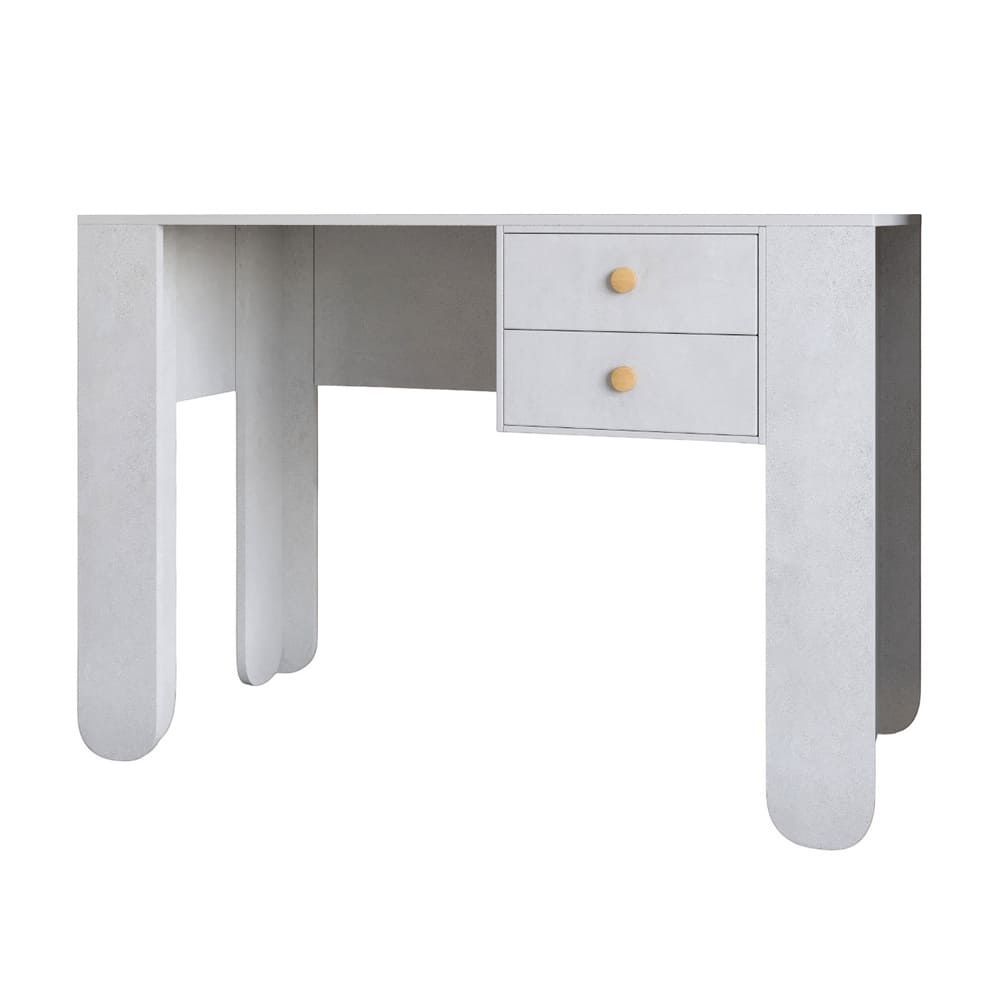 Стол письменный с 2-мя ящиками LION Инди бетон Style 18540 фото мебель