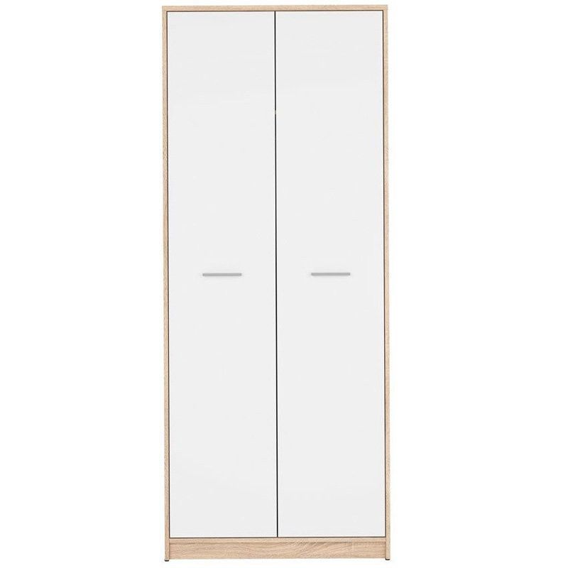Шкаф SZF2D NEPO PLUS BRW дуб сонома / белый S435-SZF2D-DSO/BI фото мебель