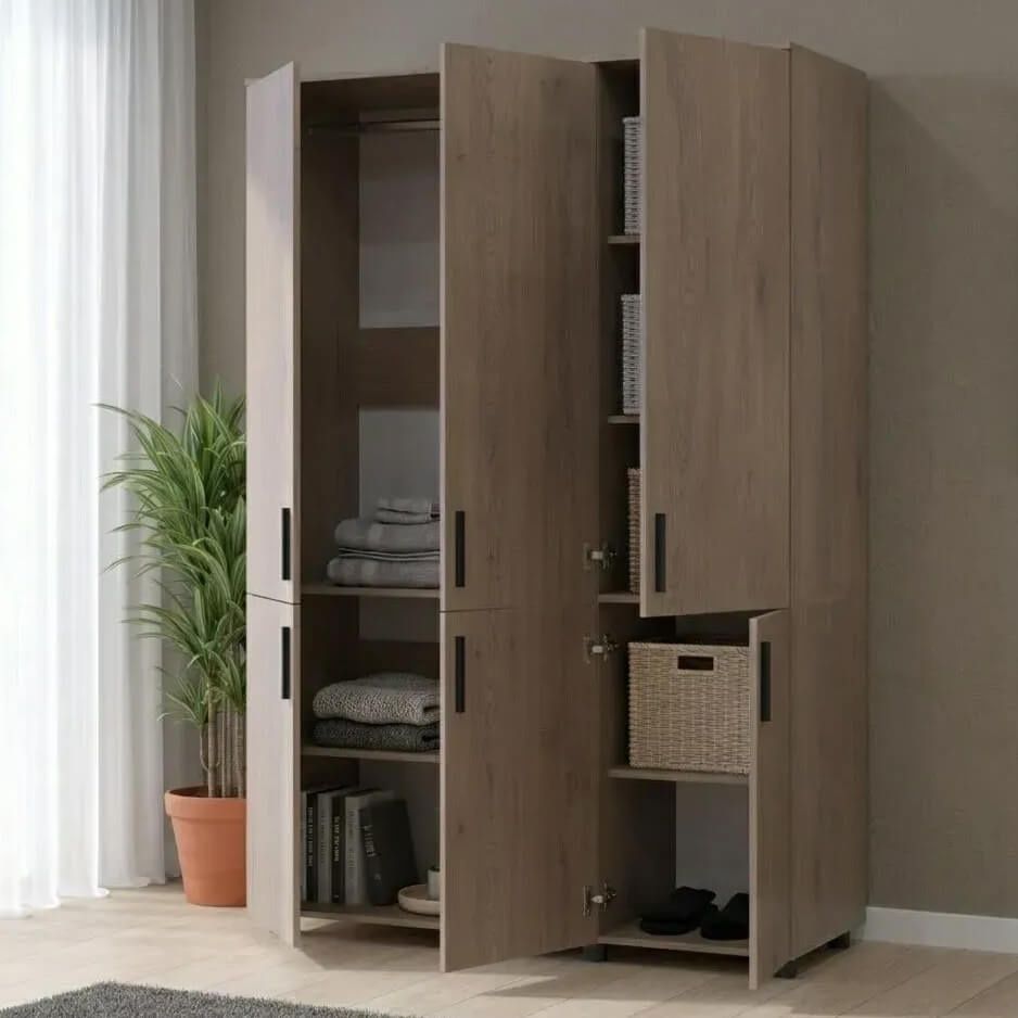 Шкаф для одежды Торн Doros (Дорос) 3 ДСП (штанга) 135х51,6х200 см кремона канноло 44900475 фото мебель