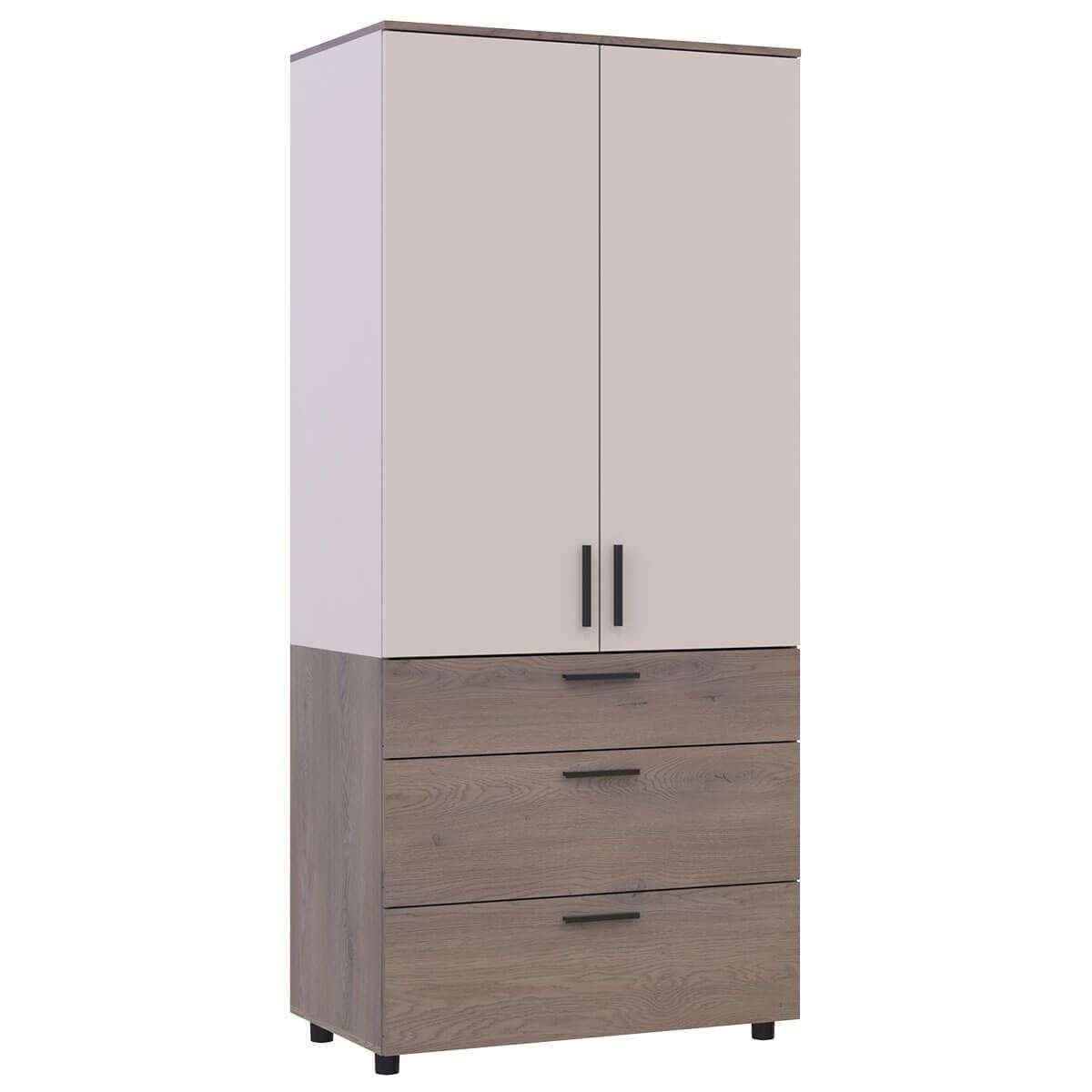 Шкаф для одежды Торн Doros (Дорос) 2 ДСП/3Ш (штанга) 90х51,6х200 см кремона канноло / кашемир 44900453 фото мебель