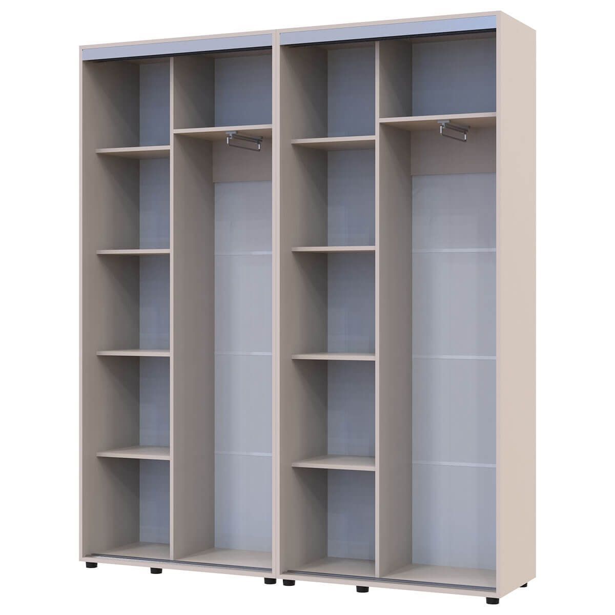 Шкаф-купе Сигма Слим Doros (Дорос) 2+2 ДСП 180х45х214,4 см кашемир 42005582 фото мебель