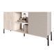 Комод открытый на черных металлических ножках LION Грей 154x38x76,5 см 30722 фото 2