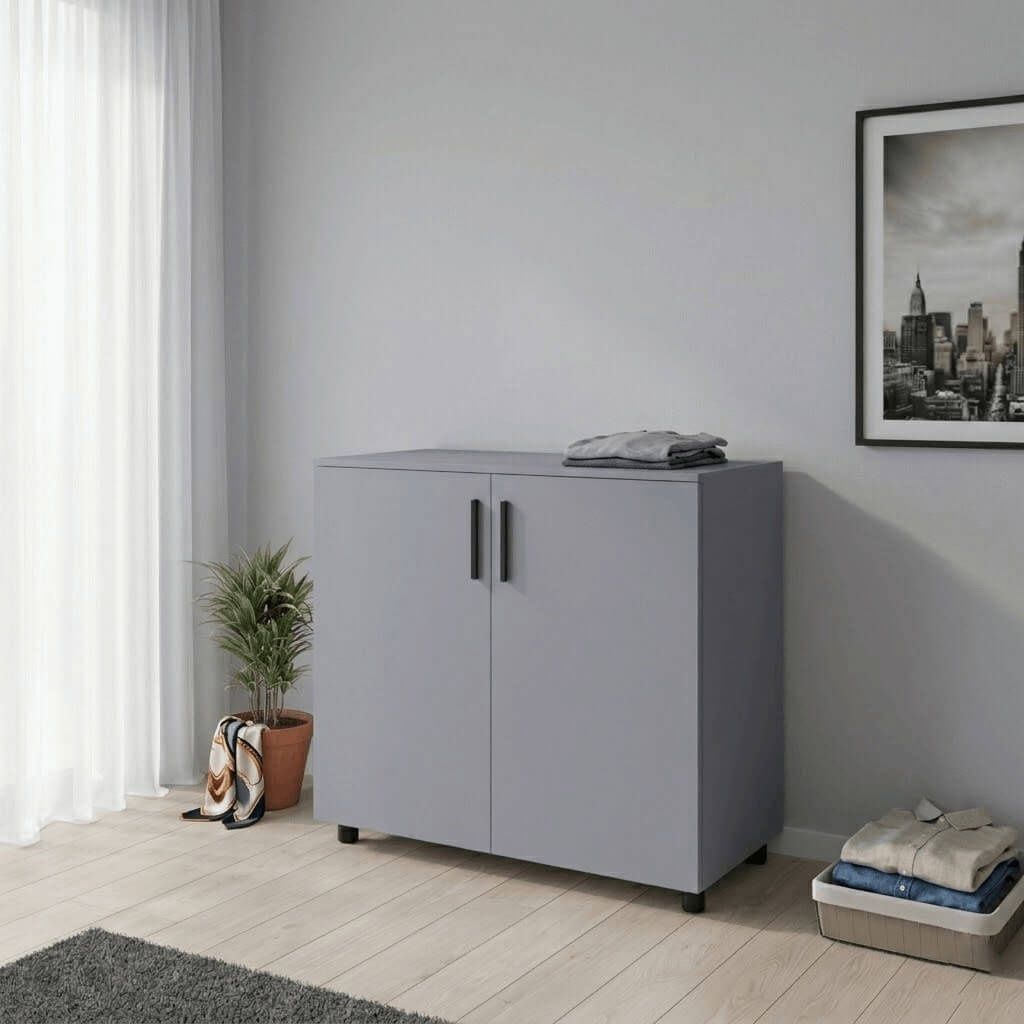 Тумба Торн Doros (Дорос) 2 ДСП 90х51,6х80 см сірий 41510147 фото меблі