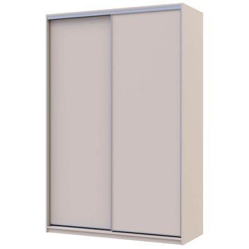 На фото шафа-купе Сіті Лайт Doros (Дорос) 2 ДСП 150х60х225 см кашемір