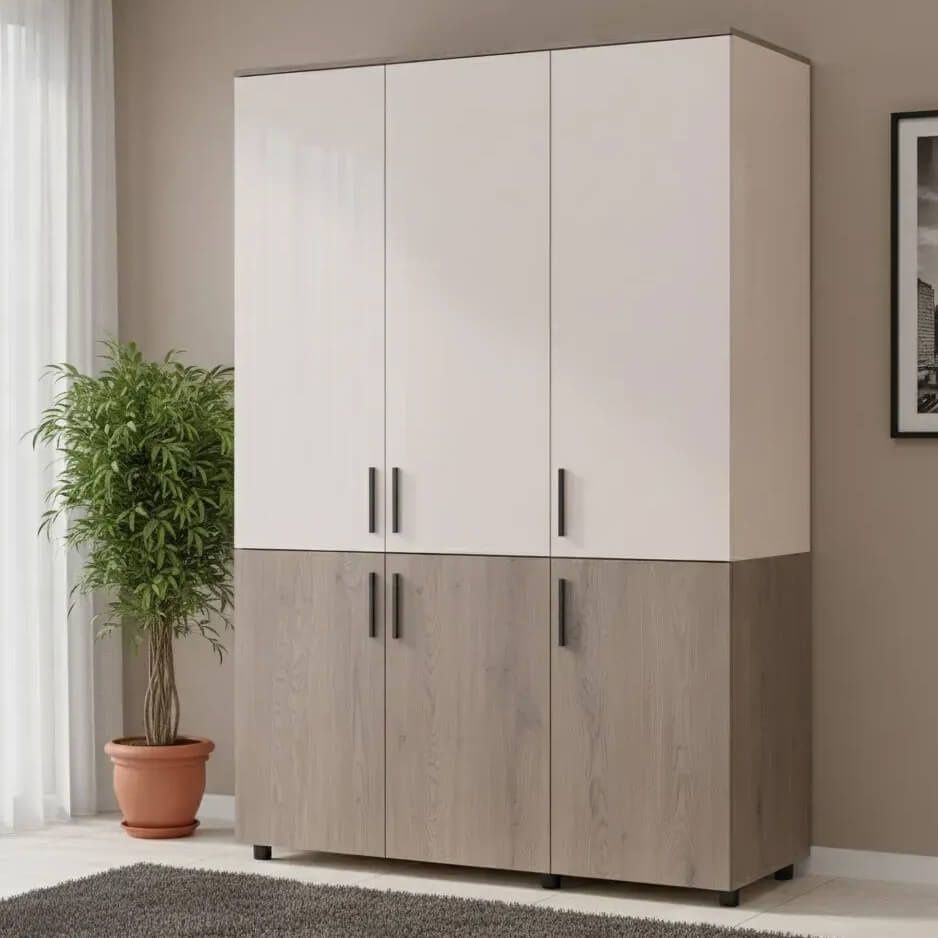 Шафа для одягу Торн Doros (Дорос) 3 ДСП (штанга) 135х51,6х200 см кремона канноло / кашемір 44900499 фото меблі