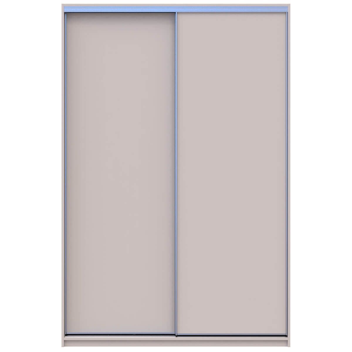 На фото вигляд спереду шафи-купе Сіті Лайт Doros (Дорос) 2 ДСП 150х45х225 см кашемір