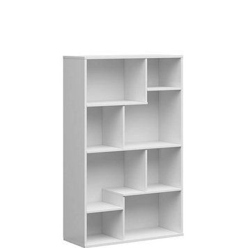 Стелаж REG/140/90 TETRIX BRW білий глянець S442-REG/140/90-BIP фото меблі