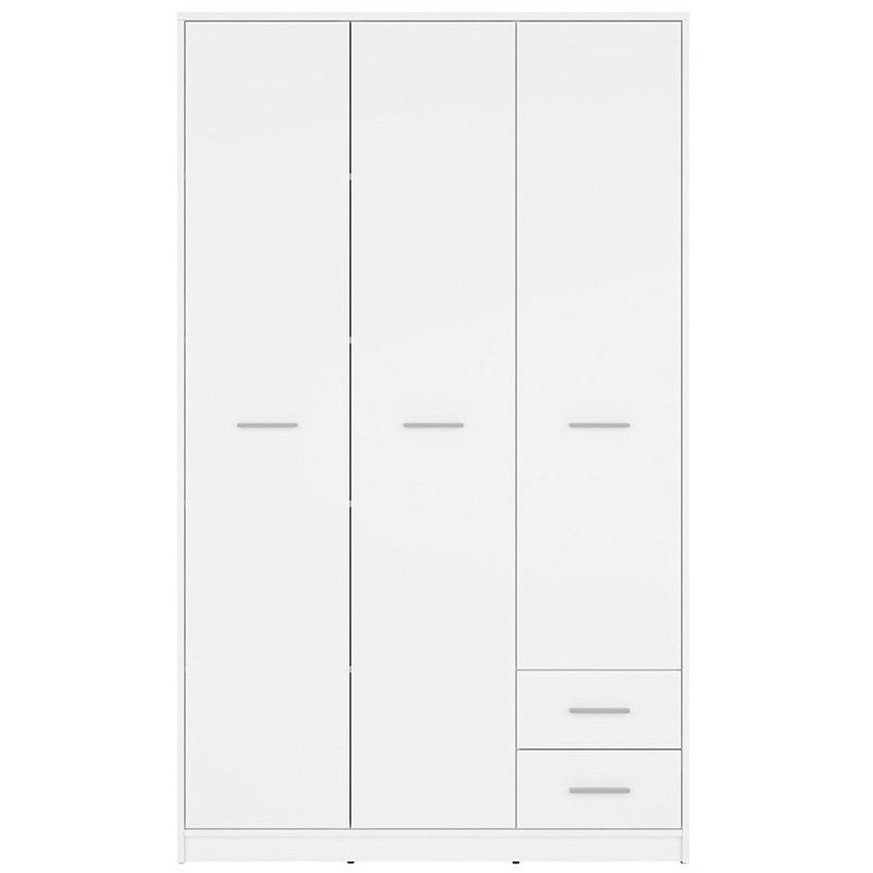 Шкаф SZF3D2S NEPO PLUS BRW белый S435-SZF3D2S-BI фото мебель