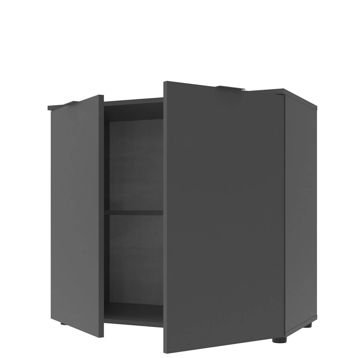 Комод Рон 3 Doros (Дорос) 2 двері 80х38х81 см графіт 41516002 фото меблі