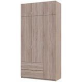 Шкаф с антресолью распашной для одежды Лукас Doros (Дорос) 3 ДСП 120х50х240 см 80737799 фото мебеkm DOROS