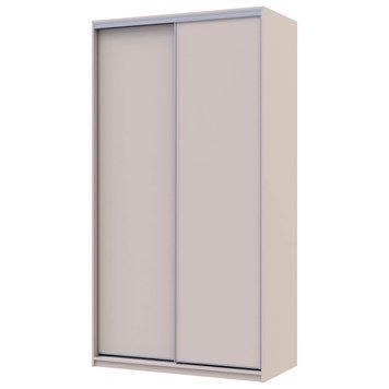 На фото шафа-купе Сіті Лайт Doros (Дорос) 2 ДСП 120х60х225 см кашемір