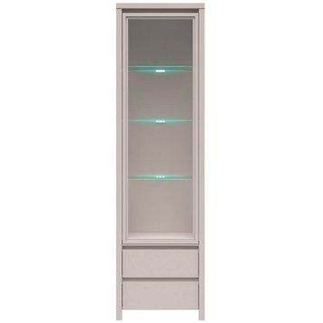 На фото вітрина з підсвіткою REG1W2S_LED KASPIAN BRW кашемір
