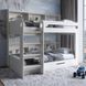 LION Майнкрафт дитяче двоярусне ліжко з шухлядою 90х190 см бетон Style 18440 фото меблі