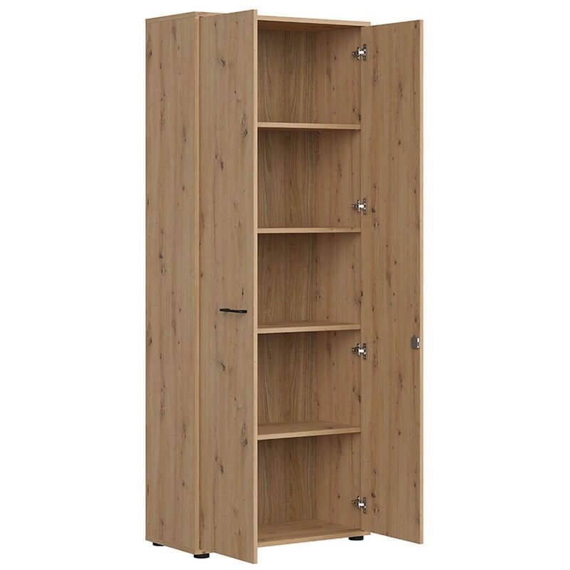 Шкаф с замком REG2D/200/F20/Z SPACE OFFICE BRW дуб артизан S479-REG2D/200/F20/Z-DASN фото мебель