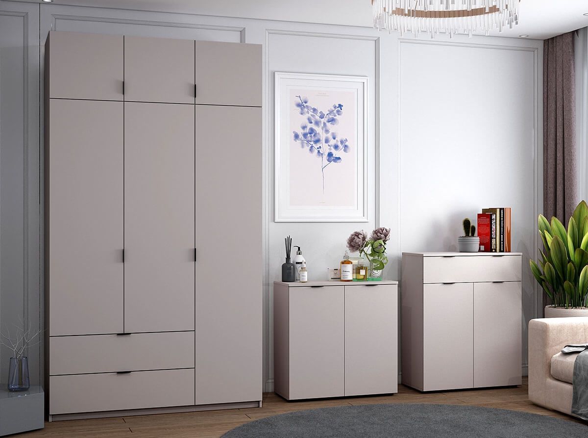 Комод Рон 3 Doros (Дорос) 2 двері 80х38х81 см кашемір 41516045 фото меблі