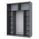 Шкаф-купе G-Кайзер Doros (Дорос) 1 ДСП / 1 Стекло 180х60х240 42005090 фото 3