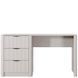 Стіл комп'ютерний письмовий Perfect Home Ланте / Lante 3S/140 з 3 шухлядами чорні ручки 12377805 фото 3