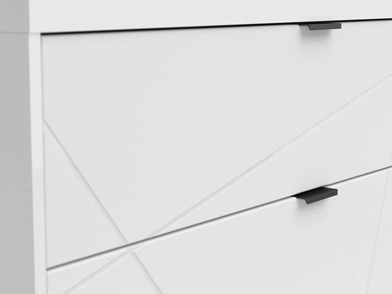 Комод KOM1D3S FORN BRW білий глянець S471-KOM1D3S-BIP фото меблі