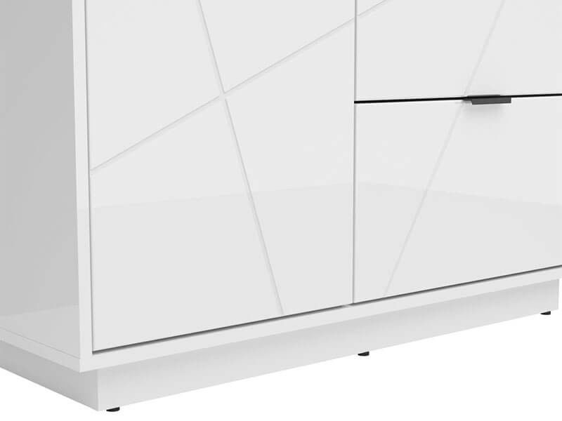 Комод KOM1D3S FORN BRW білий глянець S471-KOM1D3S-BIP фото меблі