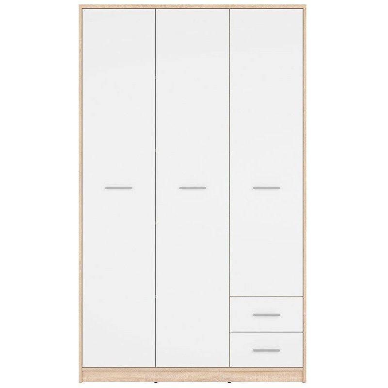 Шафа SZF3D2S NEPO PLUS BRW дуб сонома / білий S435-SZF3D2S-DSO/BI фото меблі