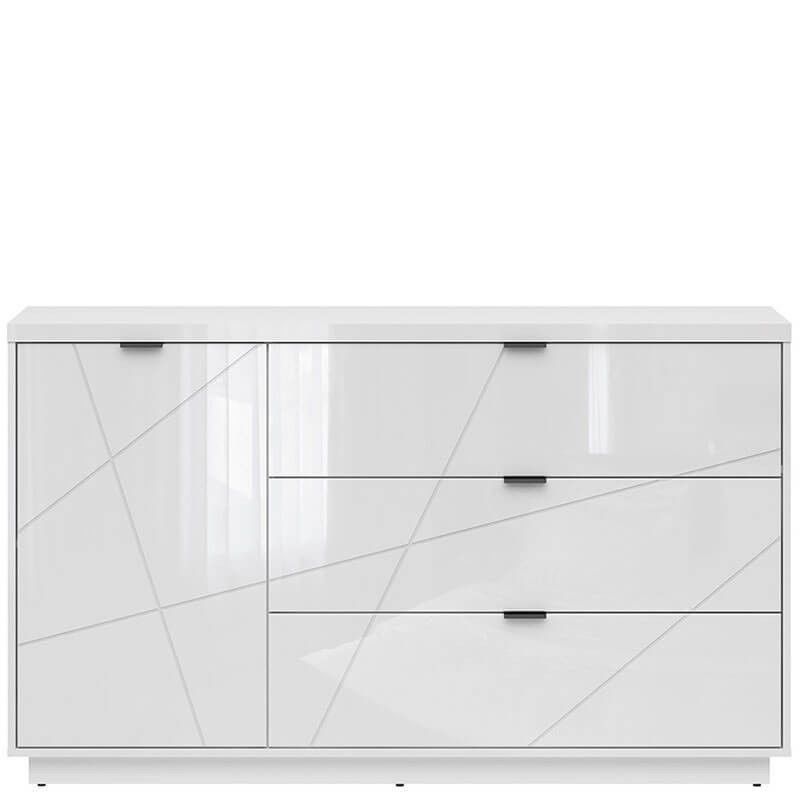 Комод KOM1D3S FORN BRW білий глянець S471-KOM1D3S-BIP фото меблі