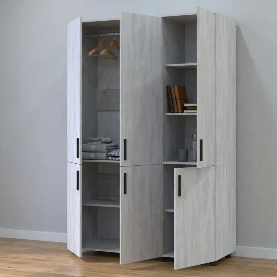 Шкаф для одежды Торн Doros (Дорос) 3 ДСП (штанга) 135х51,6х200 см сосна натти 44900479 фото мебель