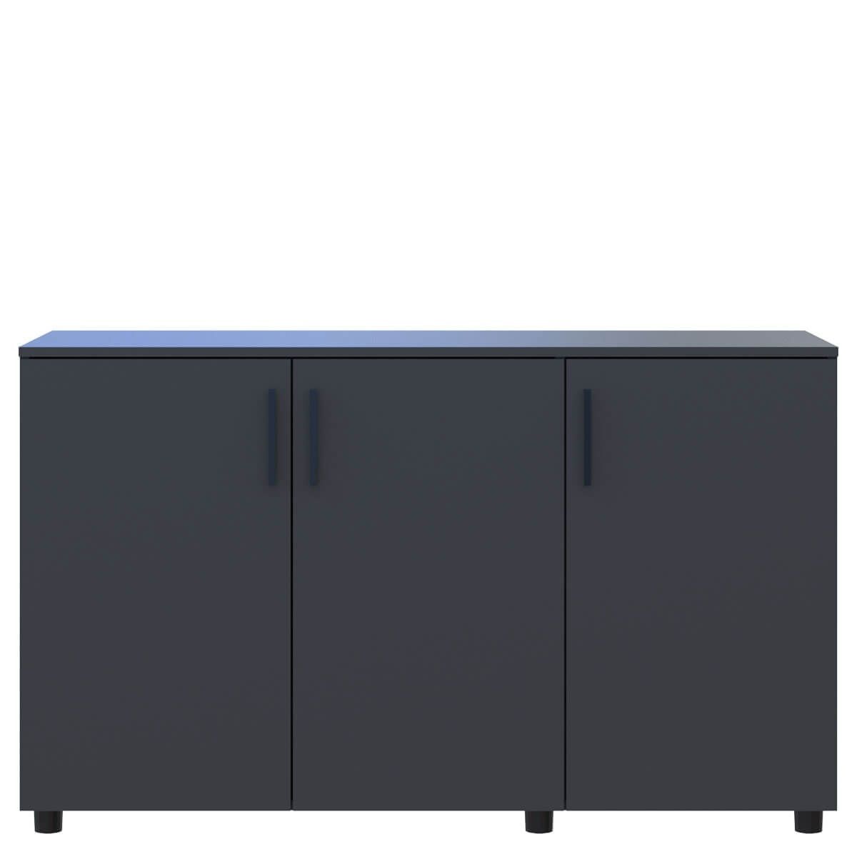 Тумба Торн Doros (Дорос) 3 ДСП 135х51,6х80 см антрацит 41510173 фото мебель