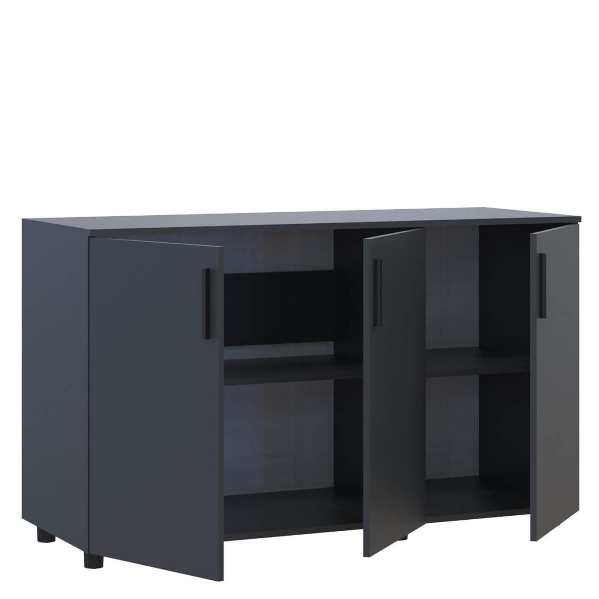 Тумба Торн Doros (Дорос) 3 ДСП 135х51,6х80 см антрацит 41510173 фото мебель