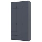 Шкаф с антресолью распашной для одежды Лукас Doros (Дорос) 3 ДСП 120х50х240 см 80737797 фото мебеkm DOROS