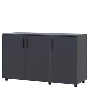 Тумба Торн Doros (Дорос) 3 ДСП 135х51,6х80 см антрацит 41510173 фото мебель