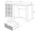 Стіл комп'ютерний письмовий Perfect Home Ланте / Lante 3S/140 з 3 шухлядами золоті ручки 12377801 фото 5