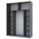 Шафа-купе G-Кайзер Doros (Дорос) 1 ДСП / 1 Скло 180х60х240 42005091 фото 3