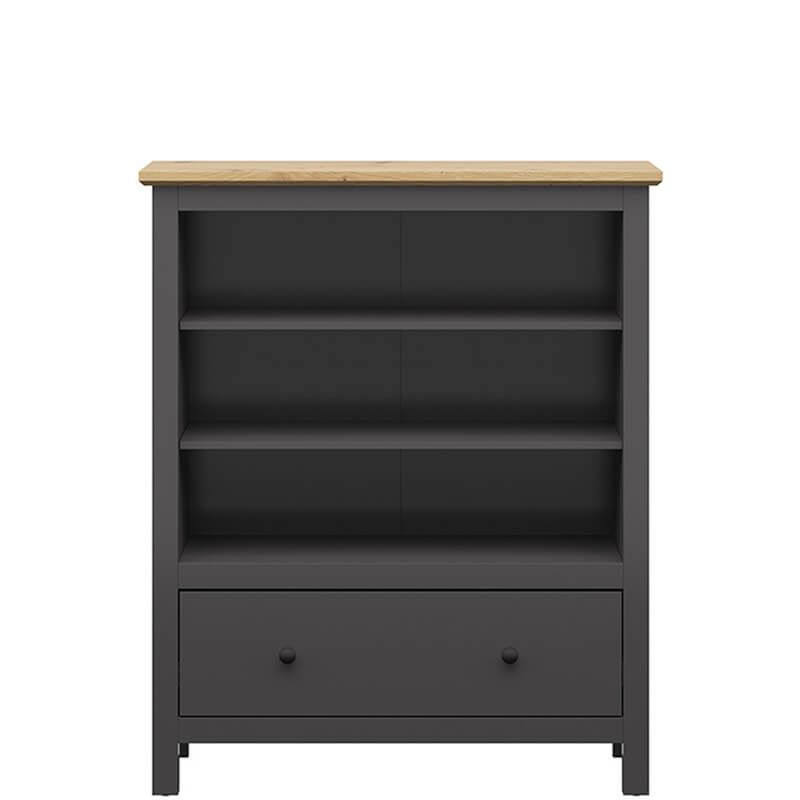 Стелаж REG1S HESEN BRW графіт / дуб артизан S515-REG1S-GF/DASN фото меблі