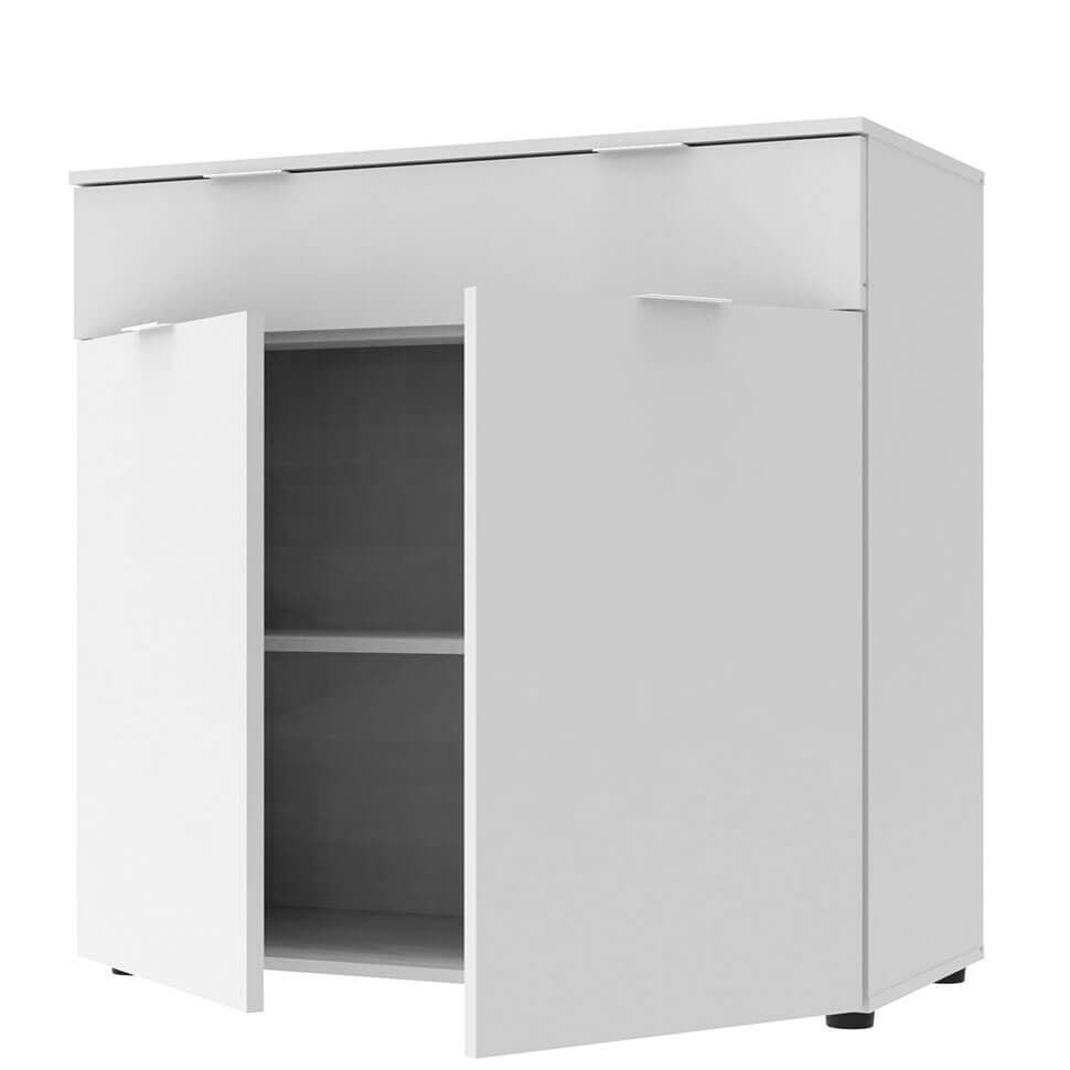 Комод Рон 2 Doros (Дорос) 2 двері 1 шухляда 80х38х100 см білий 41516003 фото меблі