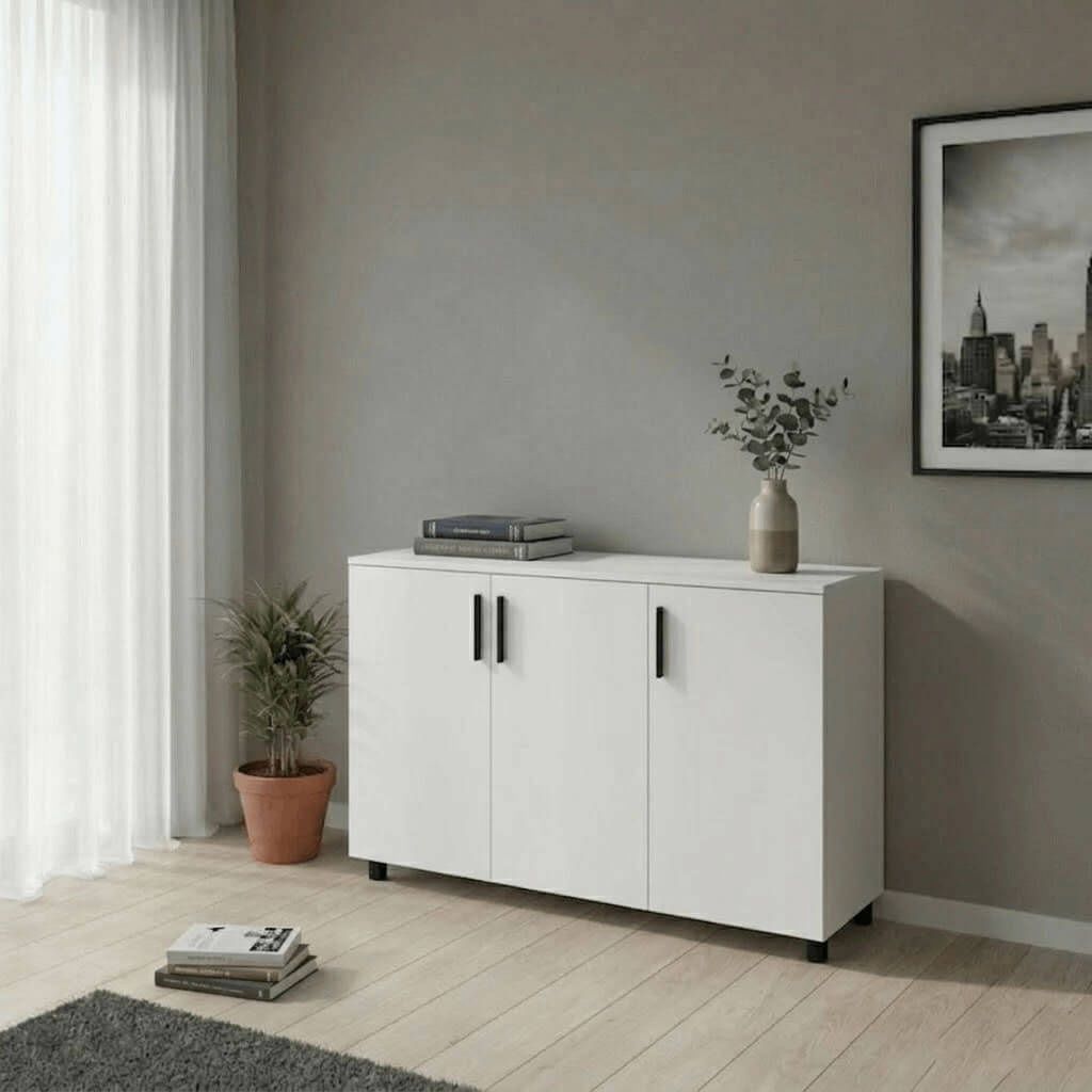 Тумба Торн Doros (Дорос) 3 ДСП 135х51,6х80 см білий 41510169 фото меблі