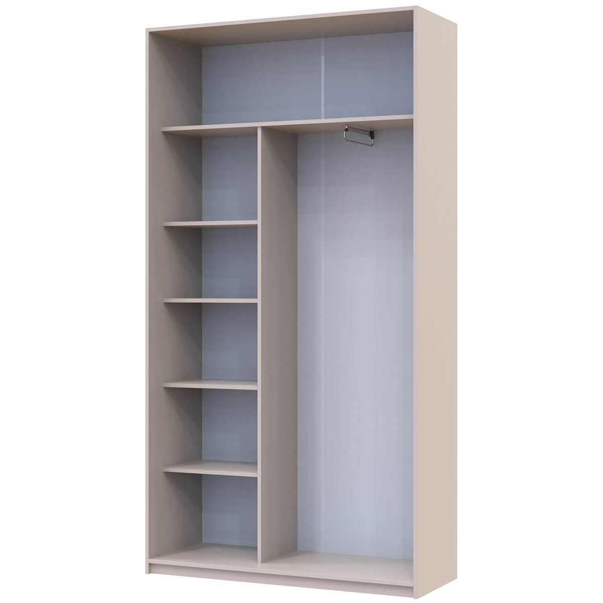 На фото наповнення шафи-купе Сіті Лайт Doros (Дорос) 2 ДСП 120х45х225 см кашемір