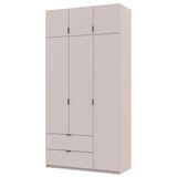 Шкаф с антресолью распашной для одежды Лукас Doros (Дорос) 3 ДСП 120х50х240 см 80737798 фото мебеkm DOROS