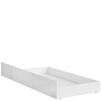 Ящик кровати SZU/120 HOLTEN BRW белый / белый глянец S440-SZU/120-BI/BIP фото мебель