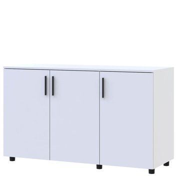 Тумба Торн Doros (Дорос) 3 ДСП 135х51,6х80 см белый 41510169 фото мебель