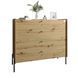 Комод із 4 шухлядами LION Wood на чорних металевих ніжках 100х90х45 см 17905 фото 2