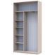 На фото наповнення шафи-купе Сіті Лайт Doros (Дорос) 2 ДСП 120х45х225 см кашемір